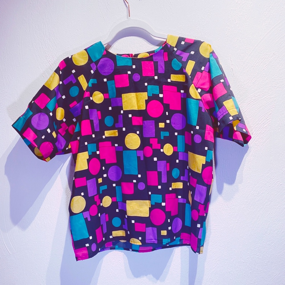 80’s AF Vintage Geometric Blouse